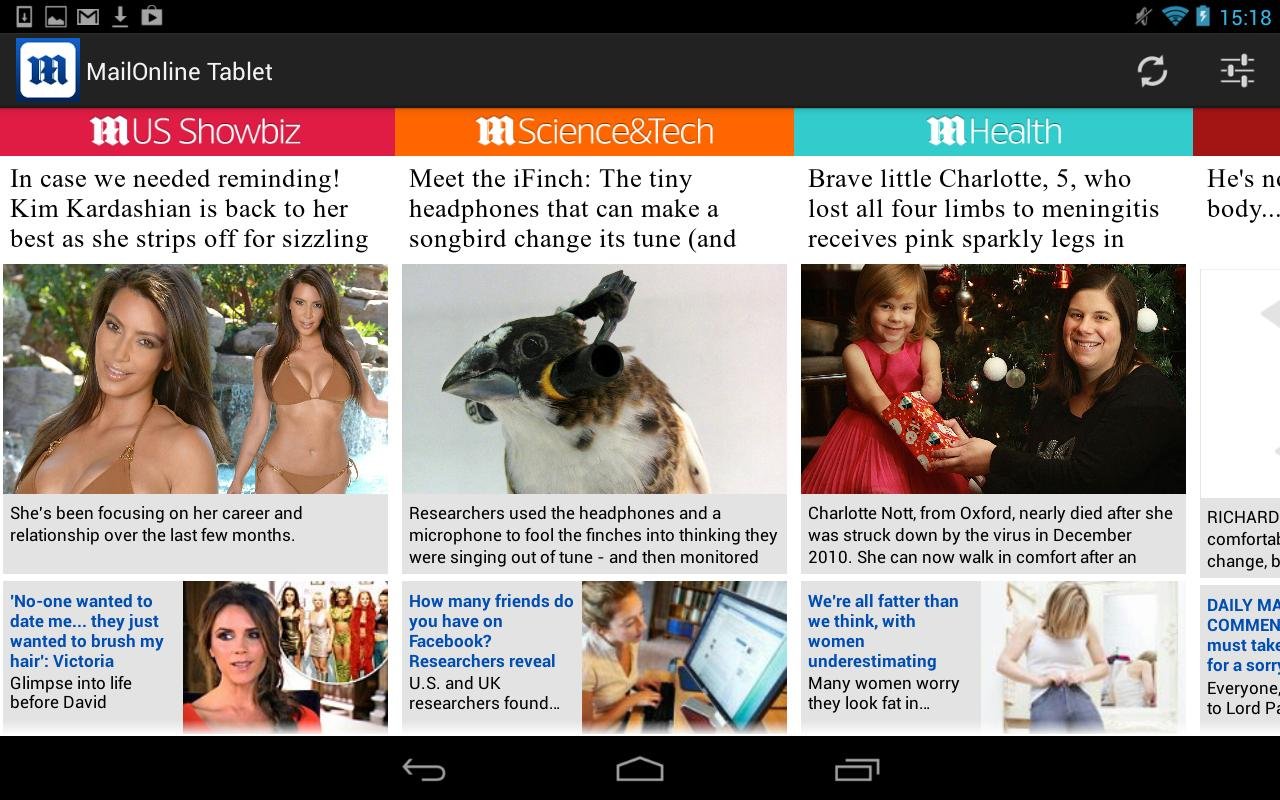 Daily Mail Online Tablet截图1