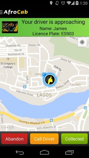 AfroCab - Taxi App for Africa截图2