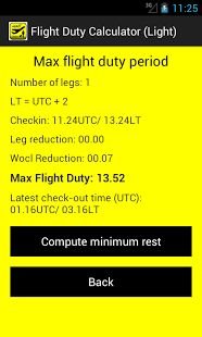 Flight Duty Calculator (Light)截图4