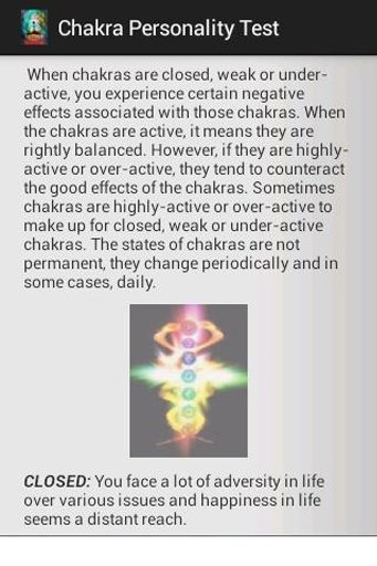 Chakra Personality Test截图3