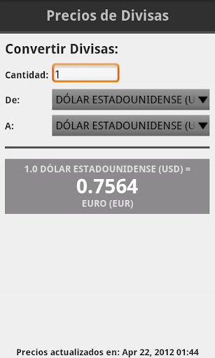 Precios de Divisas截图1