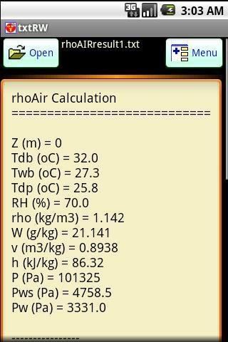 Psychrometric air - a rh...截图2