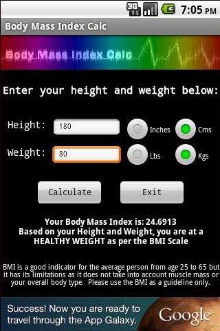 Body Mass Index Calc截图1