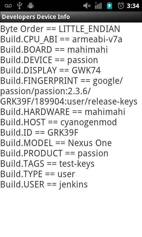 Developers Device Info截图1