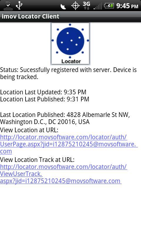 imov Locator Client (BETA)截图3