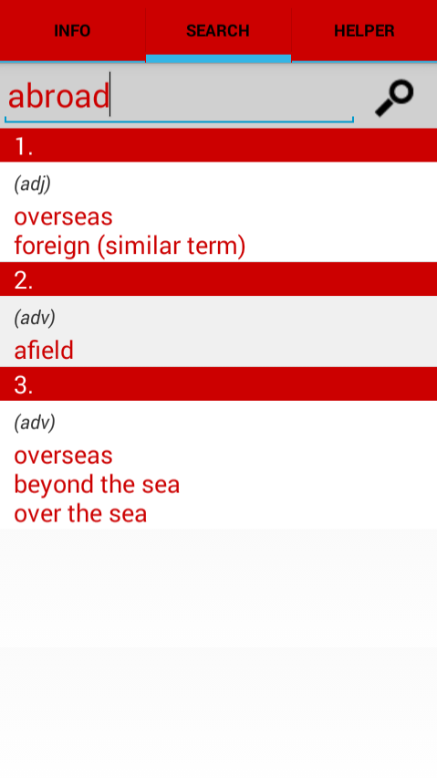 English Synonyms / Thesaurus截图4