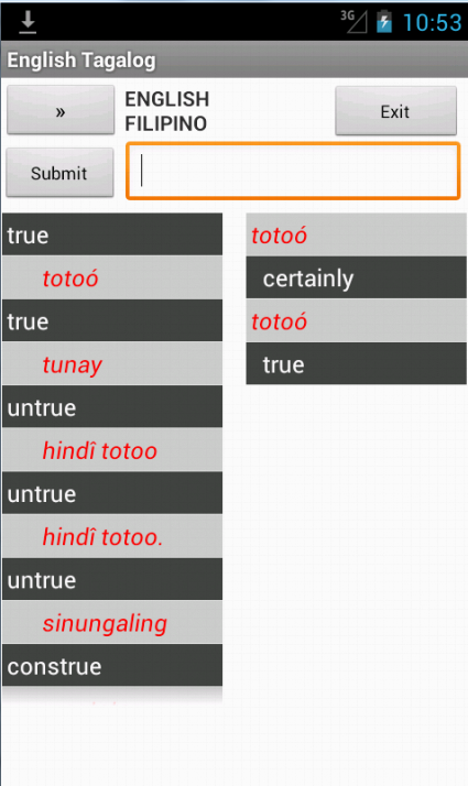 Filipino English Dictionary截图1