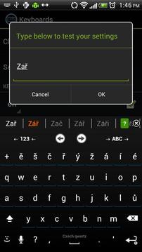 捷克语键盘截图