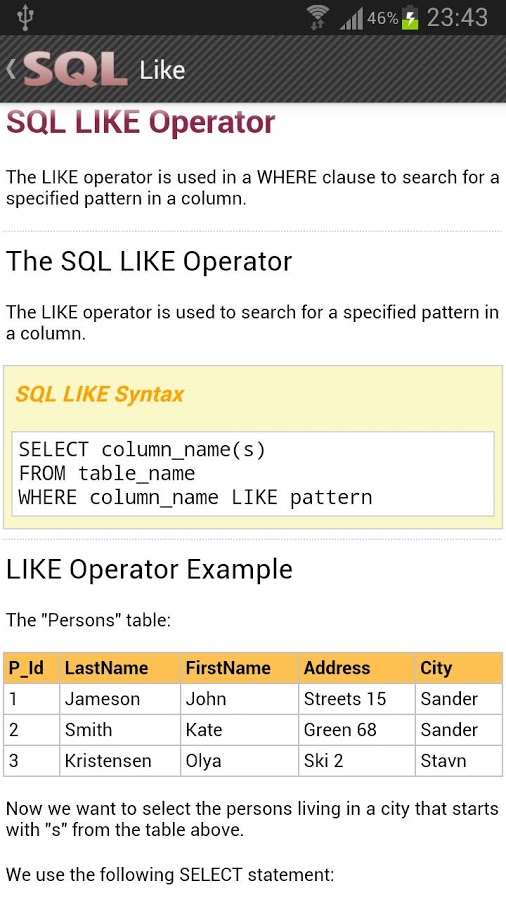 SQL Reference截图3