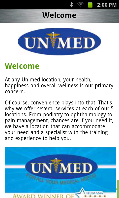 Unimed Health Systems截图1