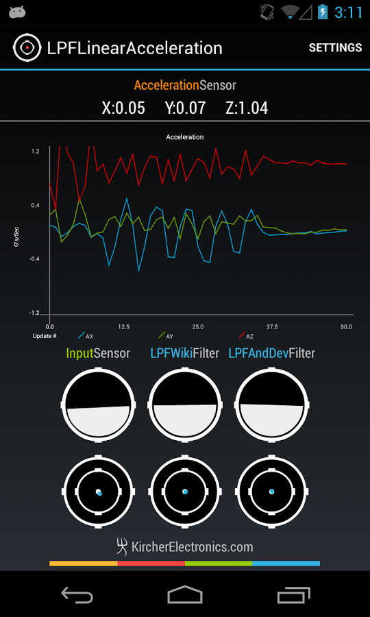 Low Pass Linear Acceleration截图1