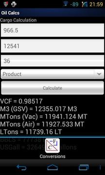 Calculator for oil截图