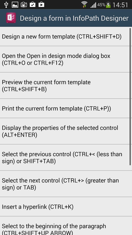 Lync InfoPath 365 shortc...截图5