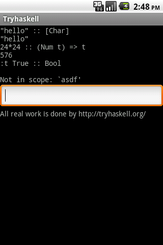 Try Haskell截图1
