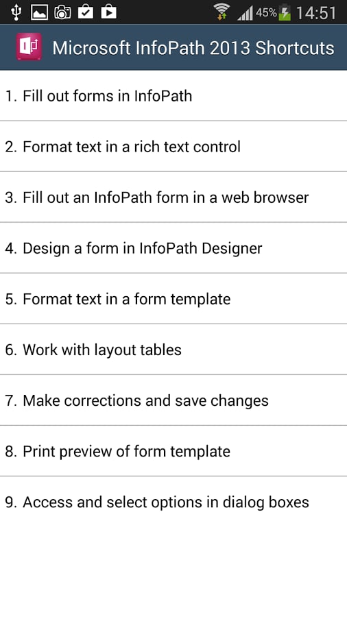 Lync InfoPath 365 shortc...截图4