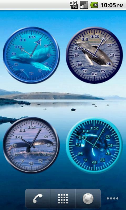 Whale Humpback 4 Analog Clock截图3