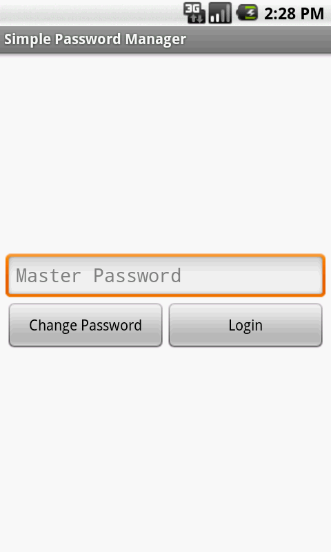 Simple Password Manager截图1