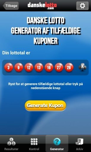 Danske Lotto App截图6