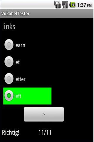 VokabelTesterLite DE-EN截图2