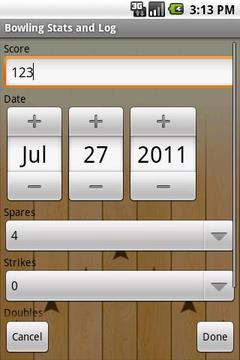 Bowling Stats and Logger截图