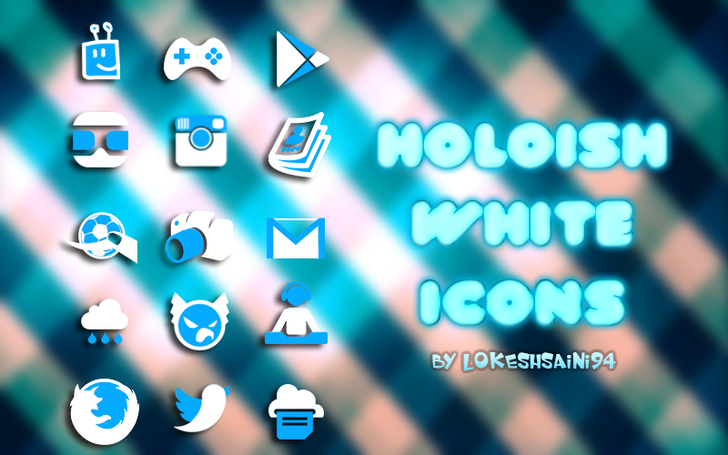 Holoish White Icon Pack截图1