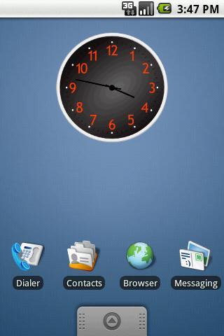 Black Clock Widget 2x2截图3