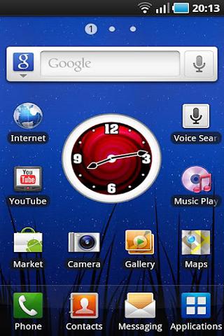 Red Clock Widget截图3