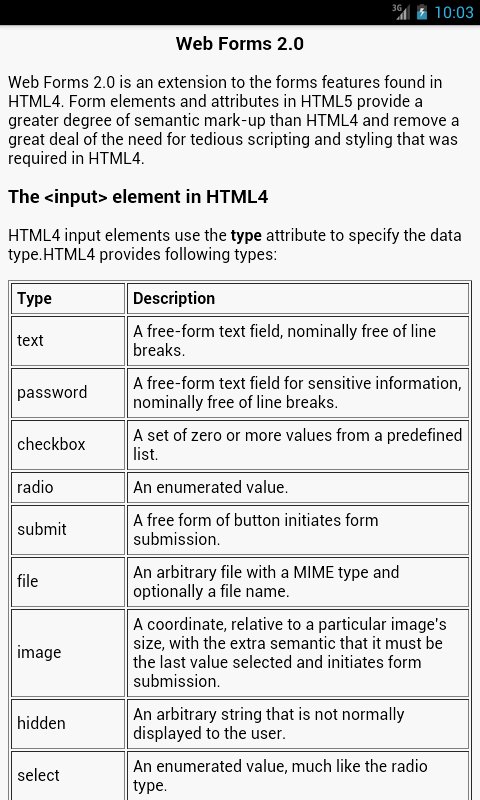 HTML 5 Tutorials / Progr...截图8