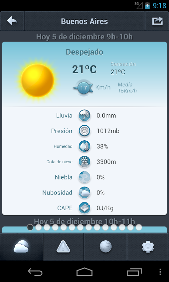 El Tiempo en Argentina 14 d&iacute;as截图3