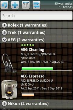 My Warranties Lite截图