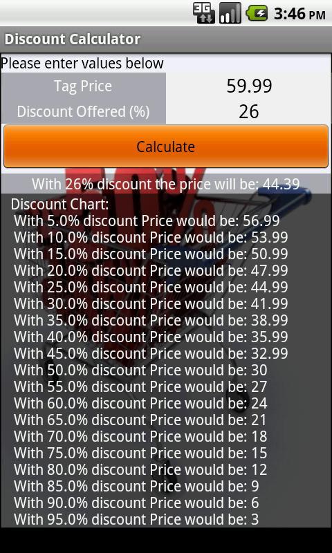 Free Discount Calculator截图2