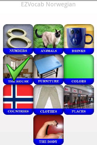 EZ Norwegian Vocab截图2