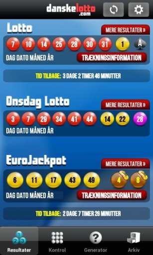 Danske Lotto App截图2