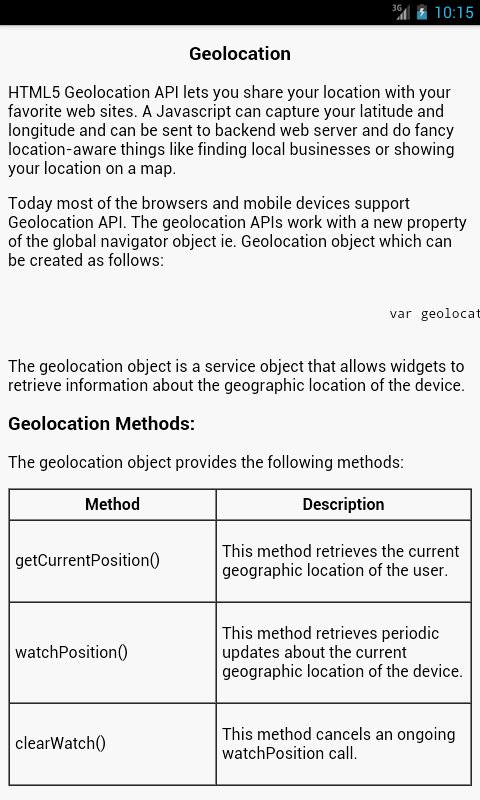 HTML 5 Tutorials / Progr...截图7