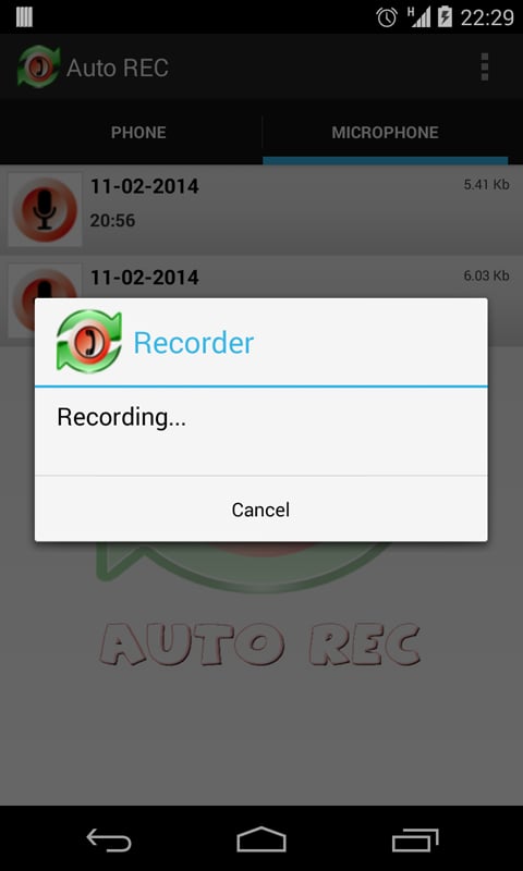 Recorder Auto REC Trial截图1