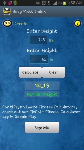 Body Mass Index BMI Calc...截图1