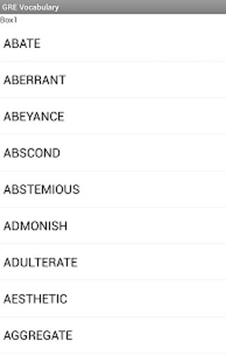 Smart GRE Vocabulary截图3