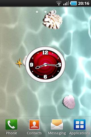 Red Clock Widget截图4