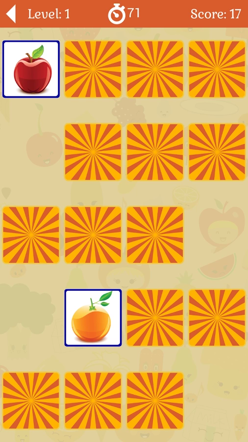 Kids Memory Game: Fruits截图6