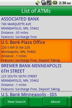 MoneyPass ATM Locator截图