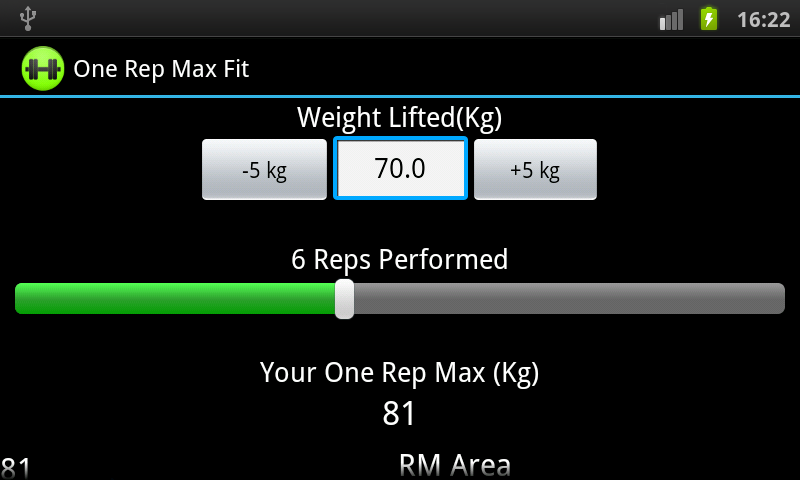 One Rep Max Fit截图3