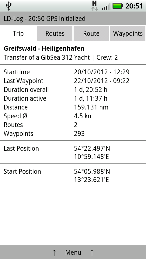 GPS Long Distance Log FREE截图1