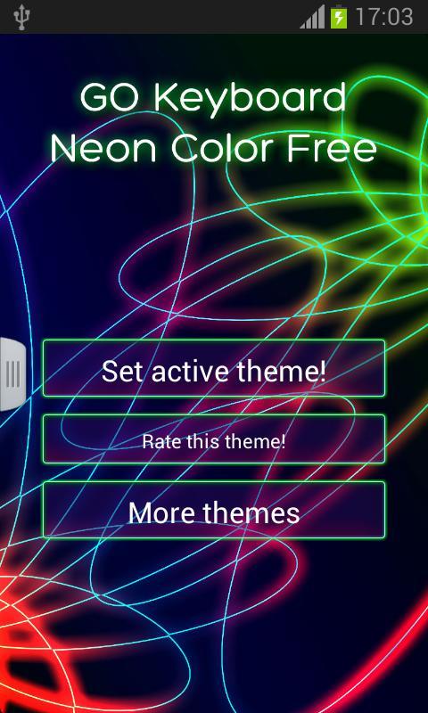 GO Keyboard Neon Color F...截图3