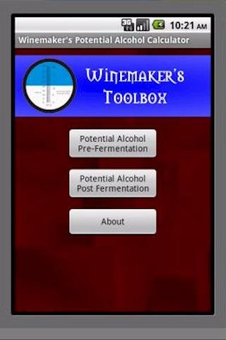 Winemaker's PA Calculator截图1