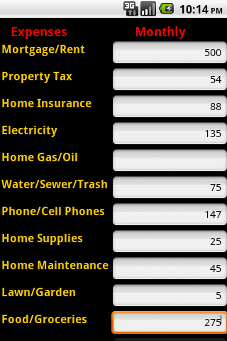 Household Budget Analyzer Free截图1