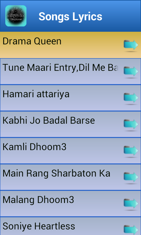 Bollywood Ringtones & Lyrics截图5