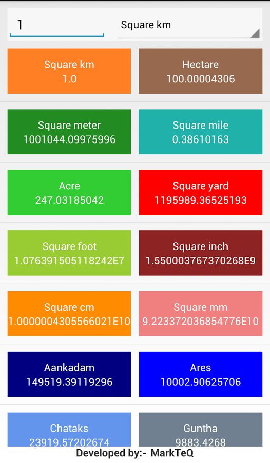 Land Area Converter截图1