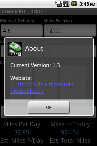Lease Miles Tracker截图3