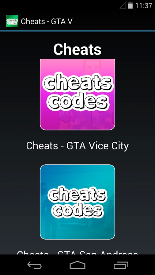 Cheats - GTA 5截图1