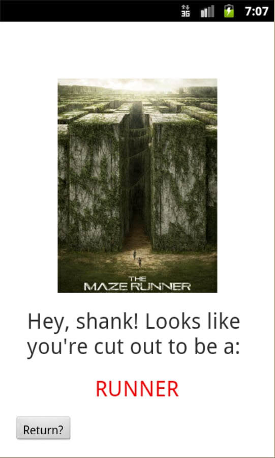 Could I be a Maze Runner...截图1